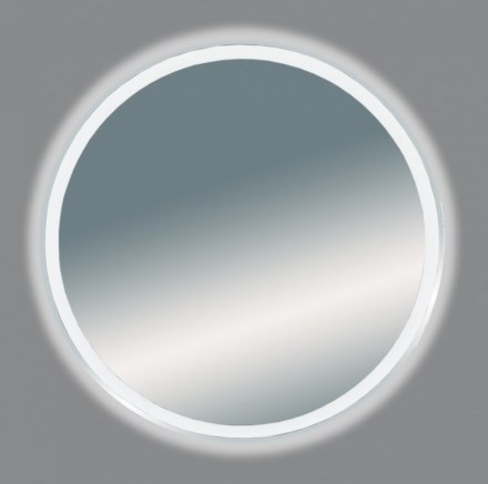 Зеркало Misty 5 Неон LED 700х700 сенсор на корпусе (круглое)