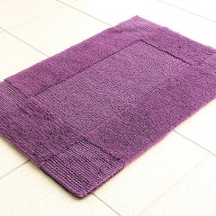 Коврик хлопковый в ванную LIDO 80X50 фиолетовый