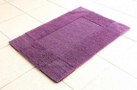 Коврик хлопковый в ванную LIDO 80X50 фиолетовый