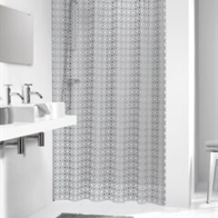 Штора для ванны PCV HAMMAM SILVER 180Х200 Нидерланды