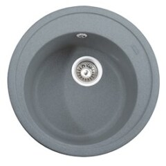 Мойка гранитная для кухни KAISER Ф490 Grey круглая, KGM-490-G