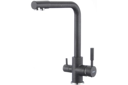 Смеситель для кухни Savol с фильтром, черный S-L1801H