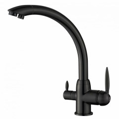 Смеситель для кухни с фильтром черный S-L1699T