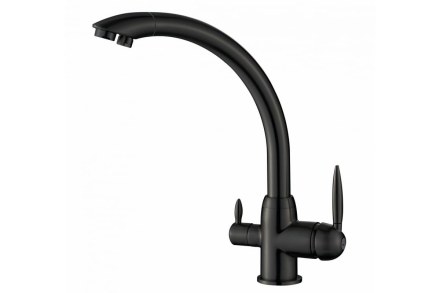Смеситель для кухни с фильтром черный S-L1699T