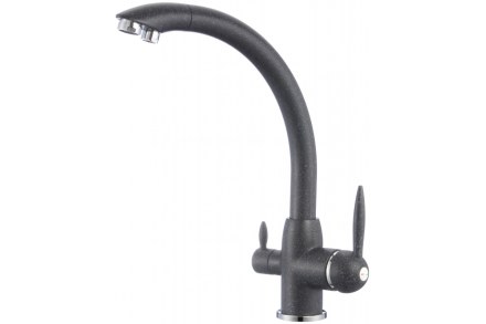 Смеситель для кухни Savol с фильтром черный S-L1699H