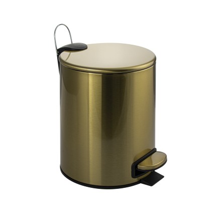 Ведро 5л с микролифтом ЗОЛОТО МАТОВОЕ САНАКС 10504