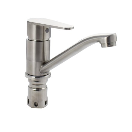 Смеситель кухонный из нержавеющей стали сатин  MAGNUS 9244