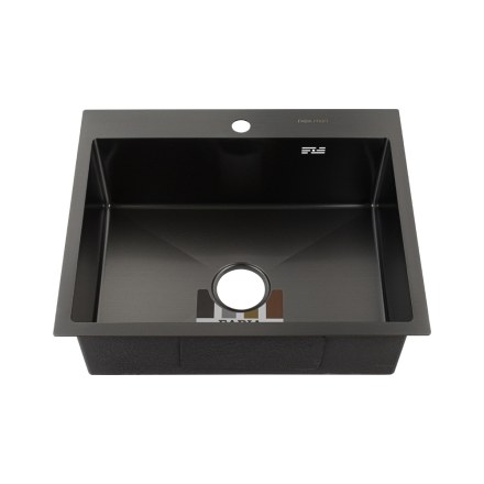 Мойка врезная 60х50х20см ГРАФИТ толщина 3,0 х 1 мм FABIA PROFI  60503G