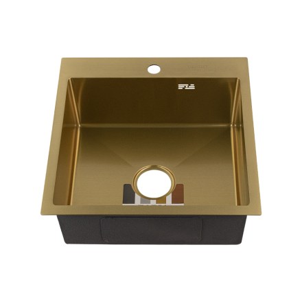 Мойка врезная 50х50х20 см ЗОЛОТО толщина 3,0х1 мм FABIA PROFI 50503Z