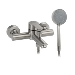 Смеситель в ванную из нержавеющей стали САТИН BRIMIX 9394