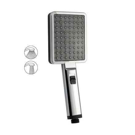 Лейка квадратная 3Д душевая массажная 2 режима GFmark 6049