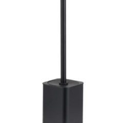 Ерш для унитаза с силиконовой насадкой черный CASPIAN 90049