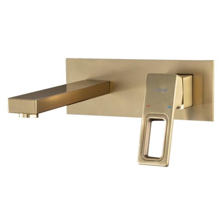 Смеситель для умывальника  Gappo G1017-13  золотой сатин