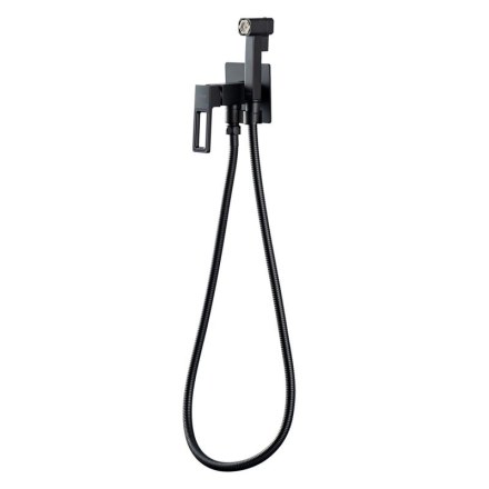 Гигиенический встраиваемый смеситель Gappo G7217-16 (черный)