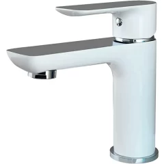 Смеситель для умывальника Gappo G1048 белый/хром