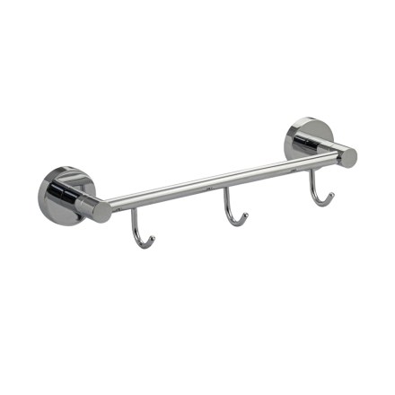 Вешалка с тремя крючками  ХРОМ GFmark 79204