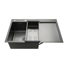 Мойка для кухни 78x50x21,5см графит Gappo GS7850-6L