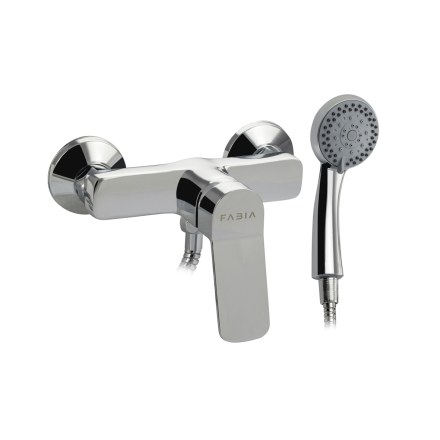 Смеситель для душевой кабины, с гибким душевым шлангом хром.FABIA 9603