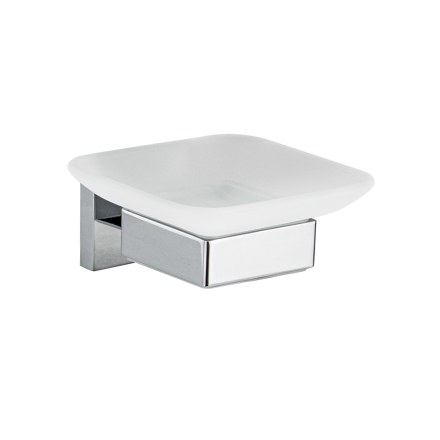 Мыльница стеклянная  ХРОМ GFmark 84004