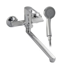 Смеситель для ванны с длинным, плоским изливом ХРОМ FABIA 9770