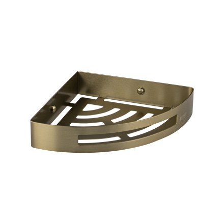 Полочка угловая из нержавеющей стали МАТОВОЕ ЗОЛОТО BRIMIX 5657-MG