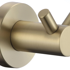 Крючок двойной S5654C матовое золото