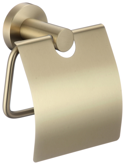 Держатель для туалетной бумаги с крышкой S5651C матовое золото