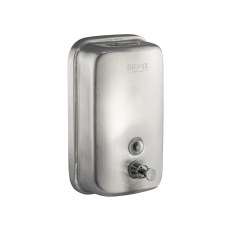 Дозатор для жидкого мыла 1000 мл из нержавеющей стали САТИН BRIMIX 616