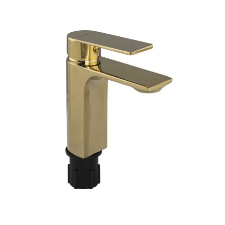 Смеситель для раковины литой корпус ЗОЛОТО FABIA 9841