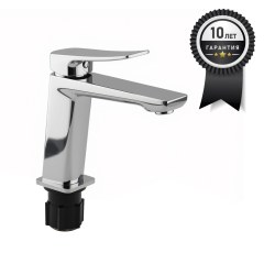 Смеситель для раковины серия “Наполи” ХРОМ  FLOURE F1830C